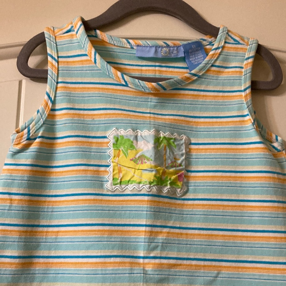 Striped Girls Sleeveless Top